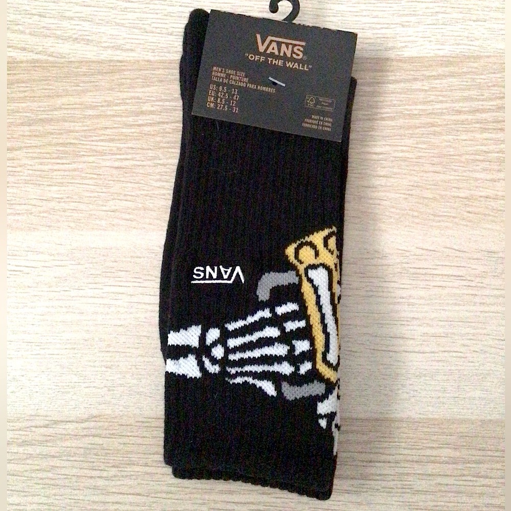 Vans Off The Wall Graphic Crew Socks Men’s 9.5-13